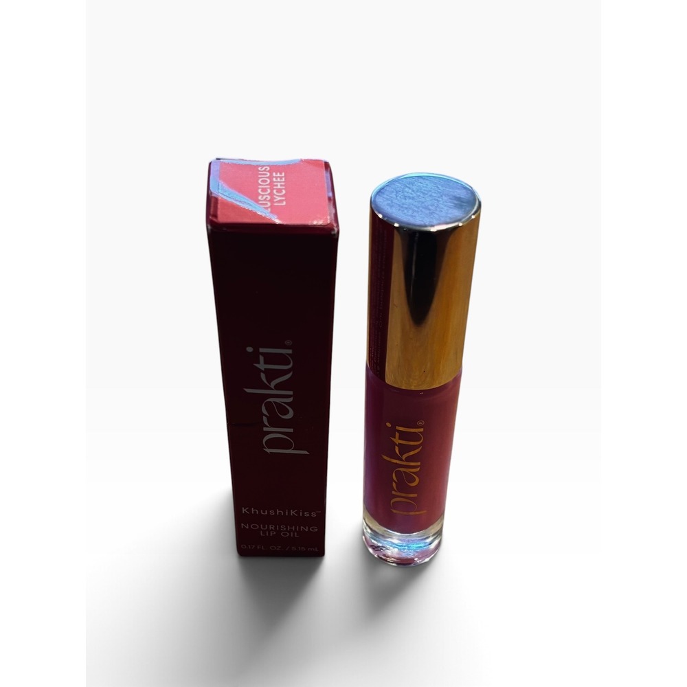 Prakti KhushiKiss Nourishing Lip Oil Luscious Lychee 0.17 oz New in Box